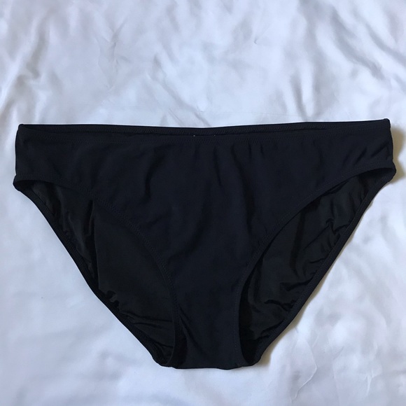 Profile Sport Gottex Black Bikini Bottom Size 14 - Picture 3 of 8